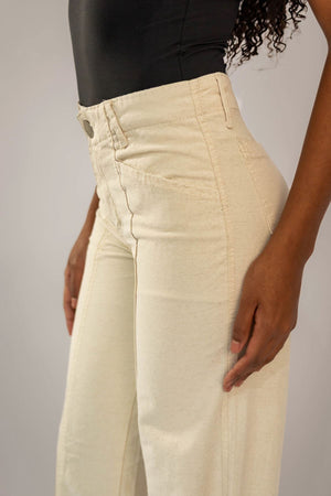 Calça Widde Leg Linho