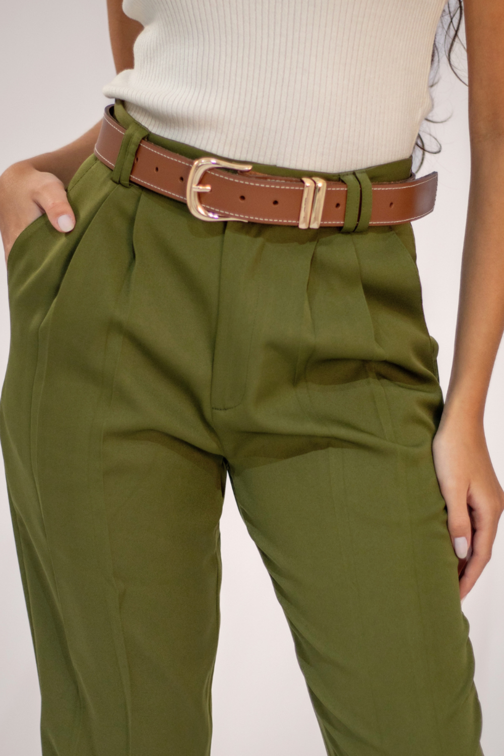 Calça Alfaiataria Slim Verde