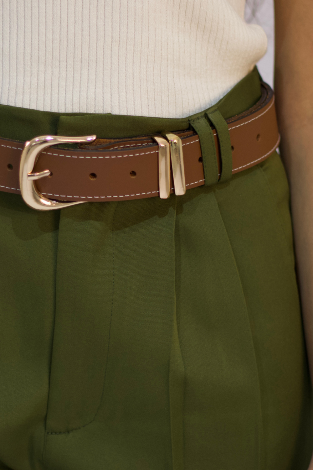 Calça Alfaiataria Slim Verde