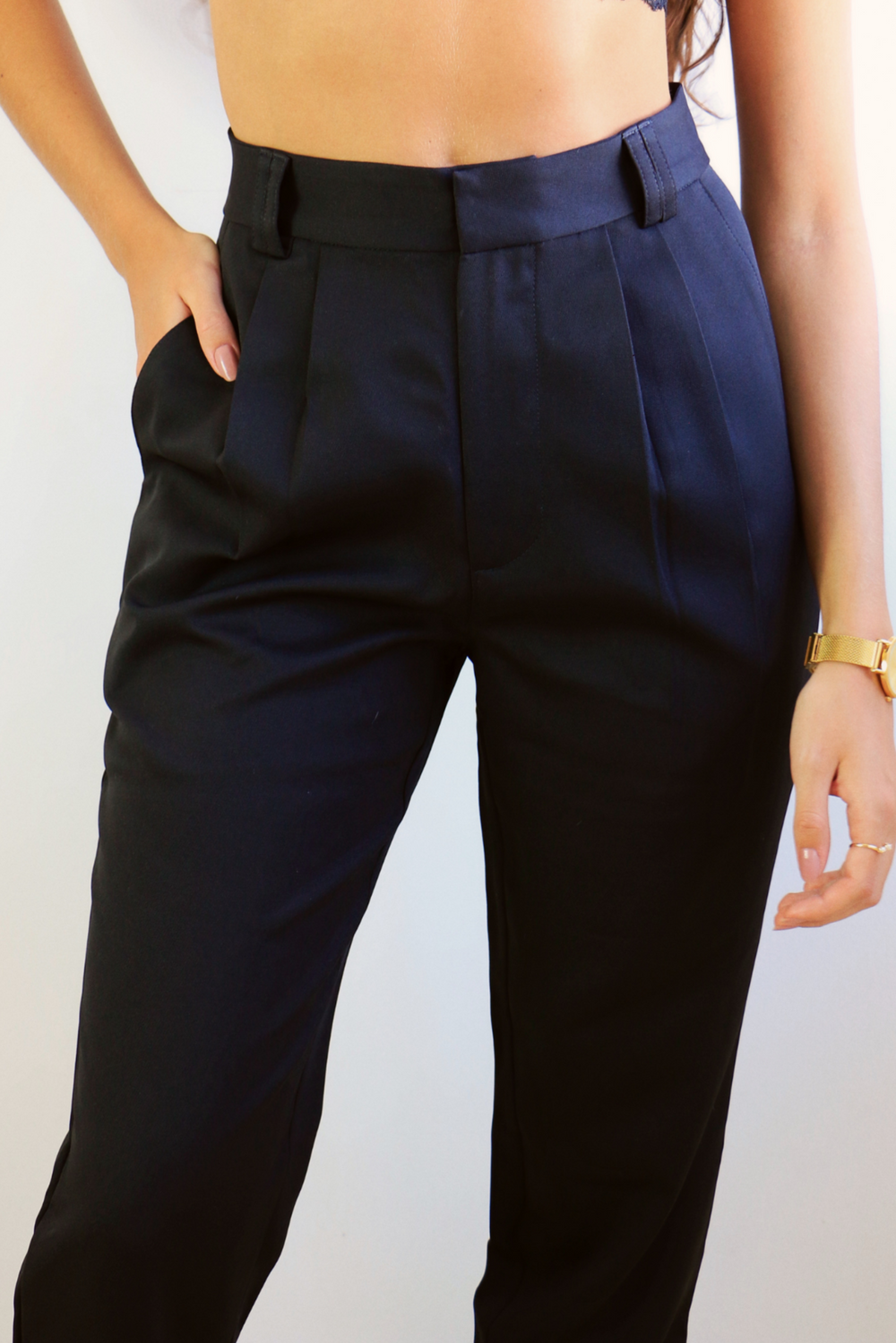 Calça Alfaiataria Slim Preta