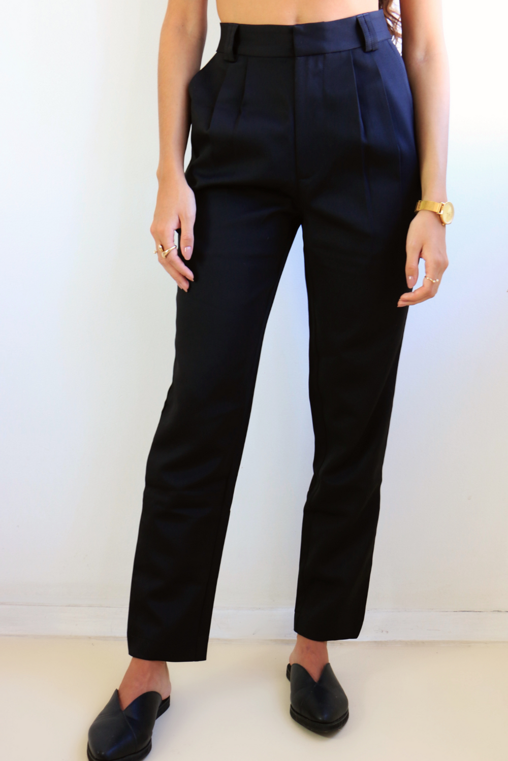Calça Alfaiataria Slim Preta