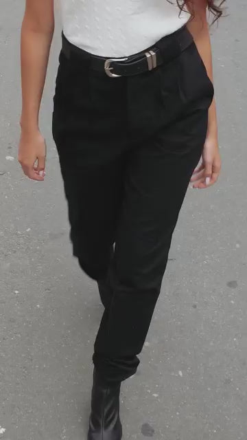 Calça Alfaiataria Algodão Preta