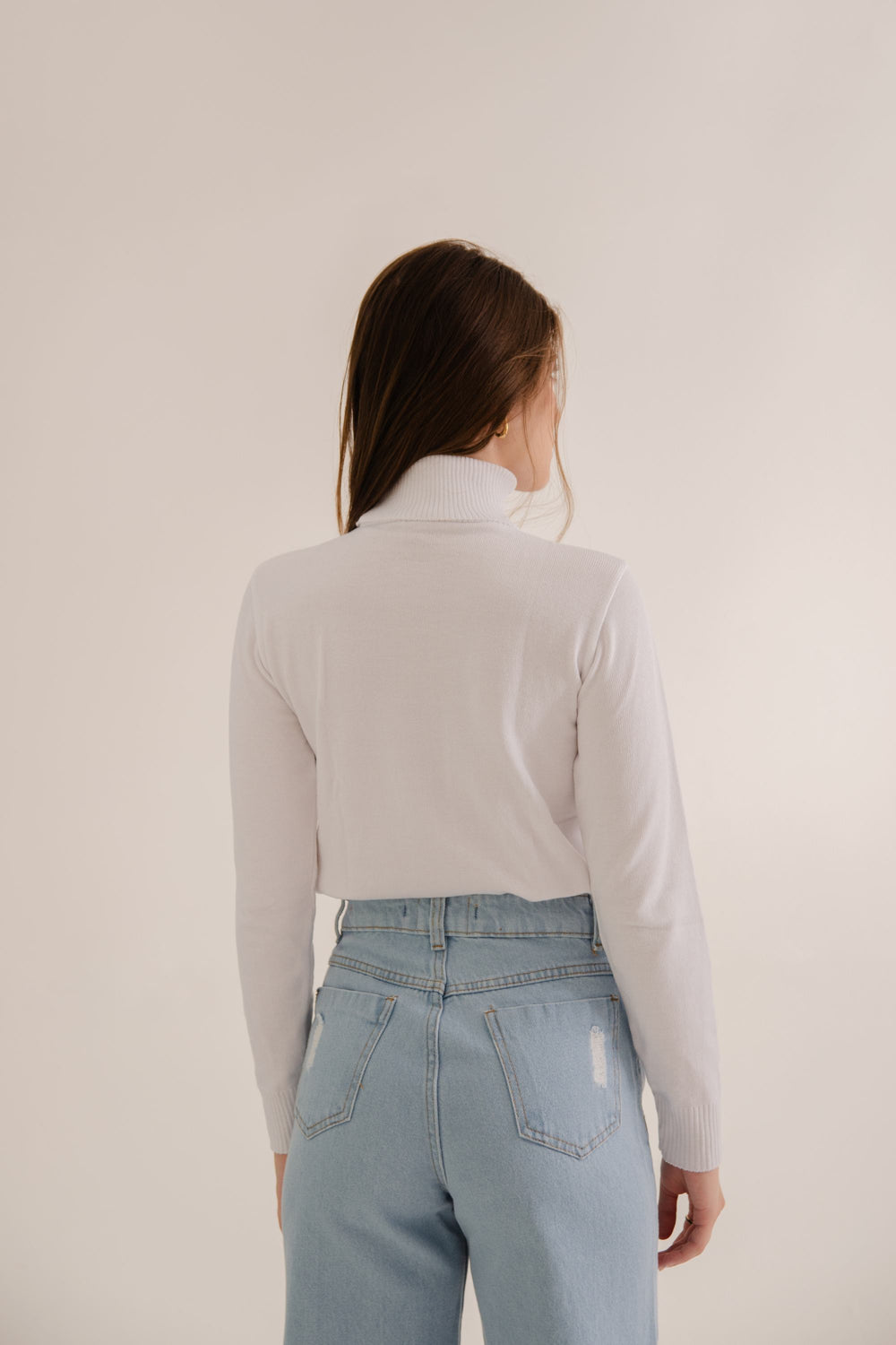 Blusa Gola Alta Branca