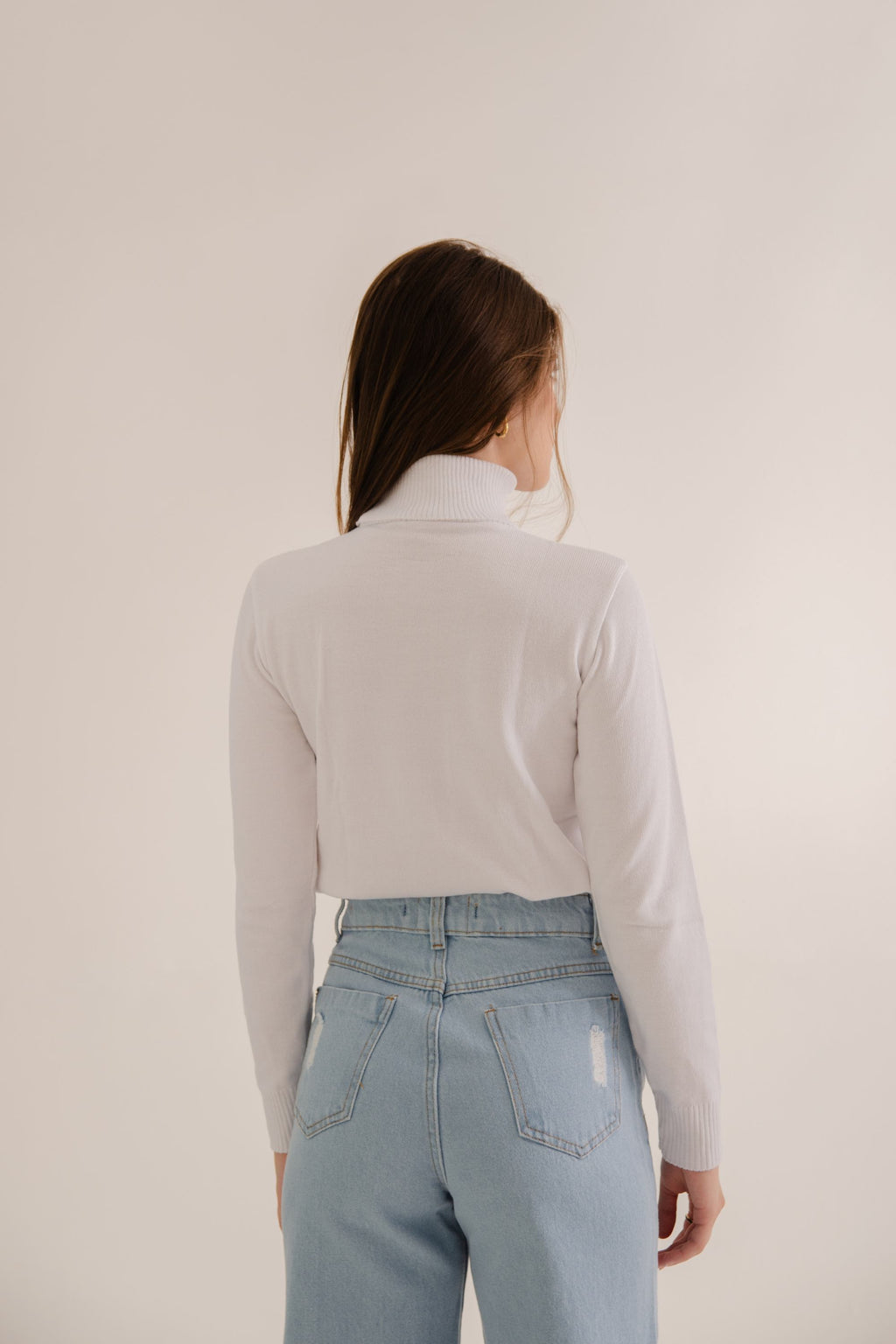 Blusa Gola Alta Branca