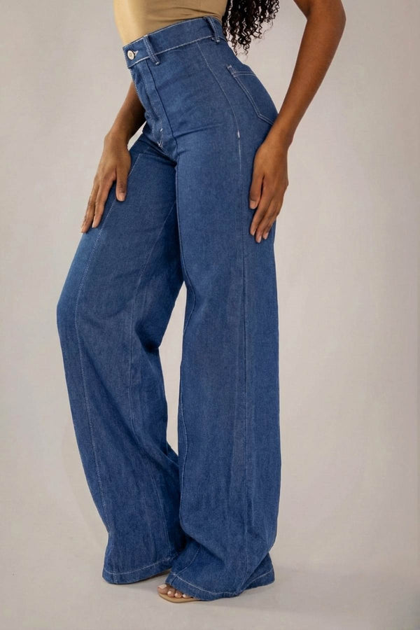 Calca Jeans Wide leg