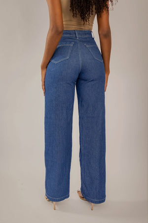 Calca Jeans Wide leg