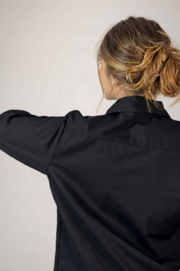 Camisa Algodão Preta