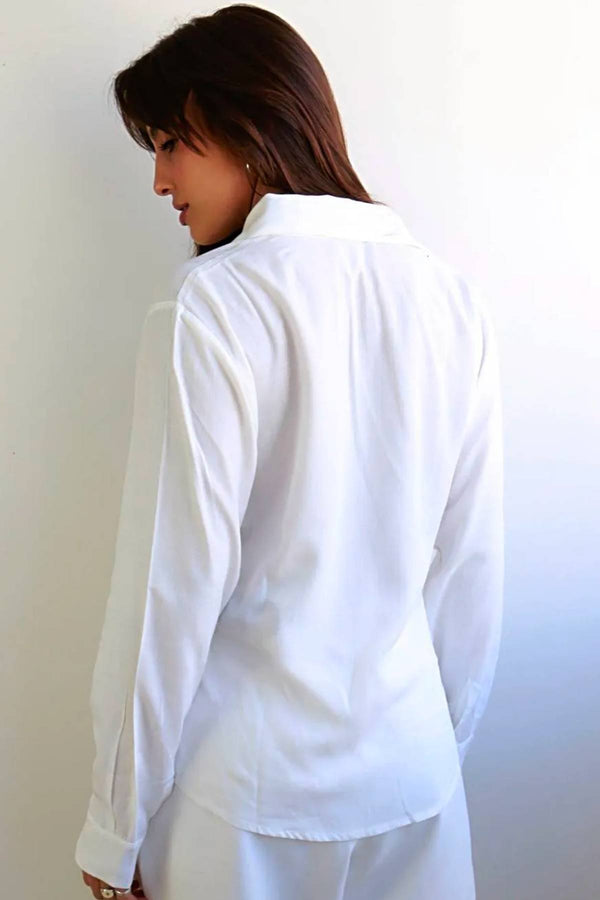 Camisa de Botão Branca