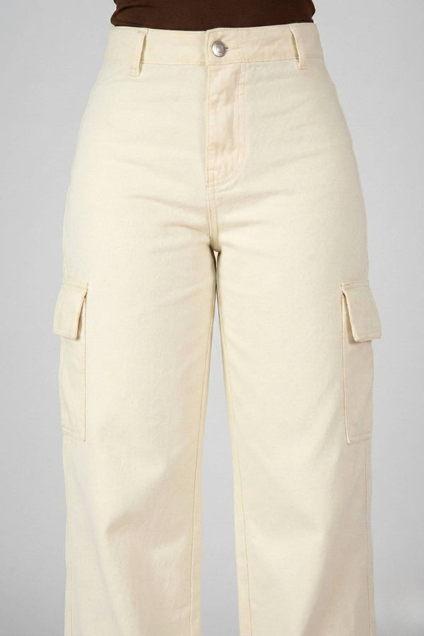 Calça Cargo Off white