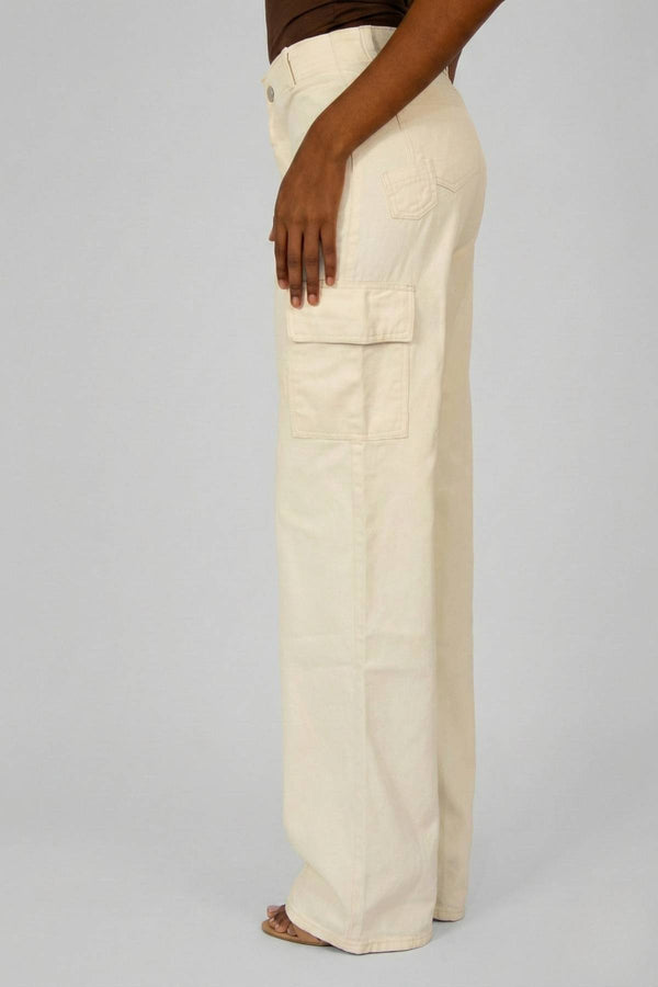 Calça Cargo Off white