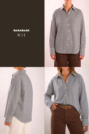 Kit 2 Camisas Algodão 100% - Tons Neutros