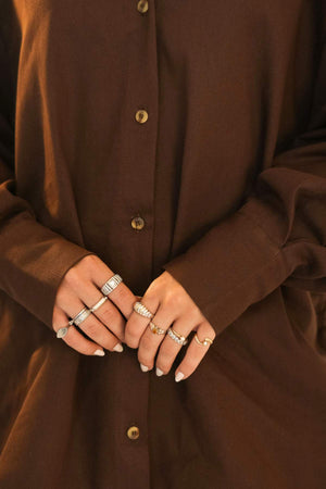 Camisa Oversized marrom