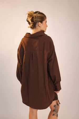 Camisa Oversized marrom