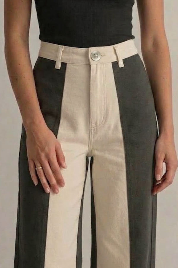 Calça Bicolor Off com Verde