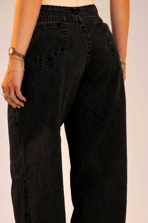 Calça Jeans Wide Leg Preta