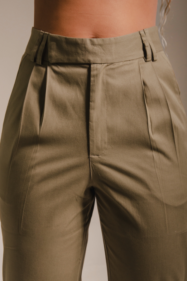 Calça Alfaiataria Cristal Oliva