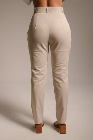 Calça Alfaiataria Cristal Bege
