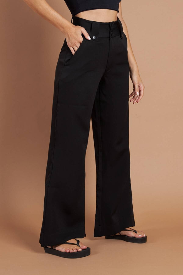 Calça Pantalona Alfaiataria Preta
