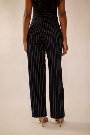 Calça Alfaiataria Algodão Risca de Giz