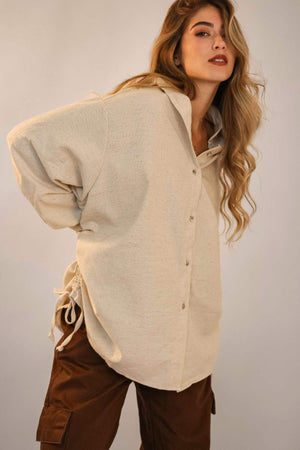 Camisa Oversized Areia