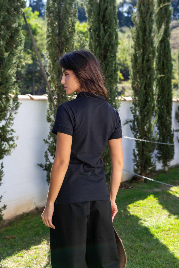 Camiseta Polo Preta
