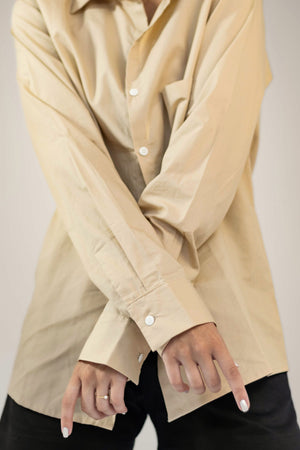 Camisa Algodão Bege