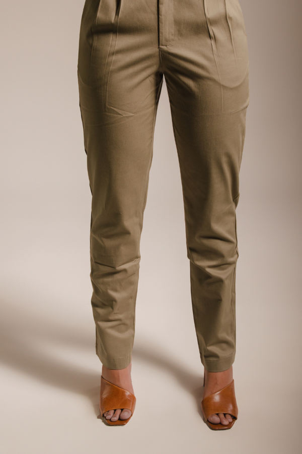 Calça Alfaiataria Cristal Oliva