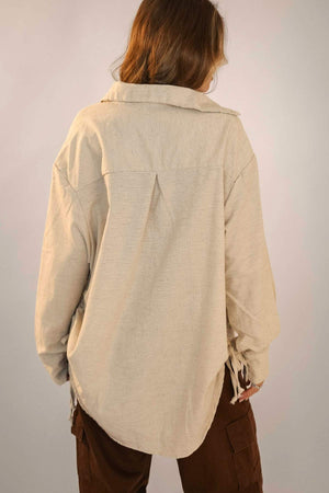 Camisa Oversized Areia