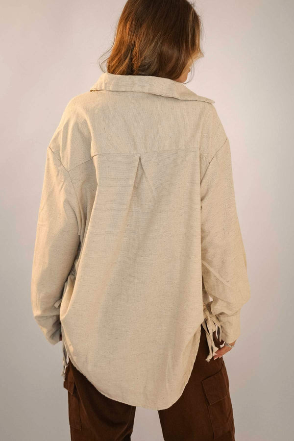 Camisa Oversized Areia