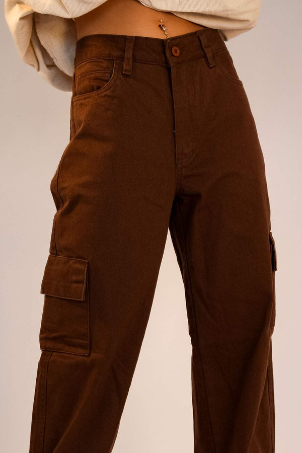Calça Cargo Marrom