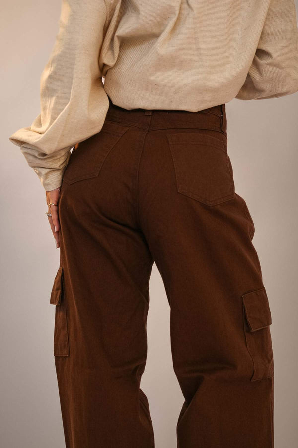 Calça Cargo Marrom