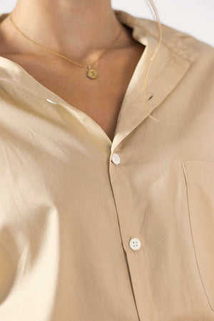 Camisa Algodão Bege