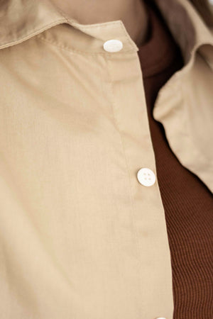 Camisa Algodão Bege