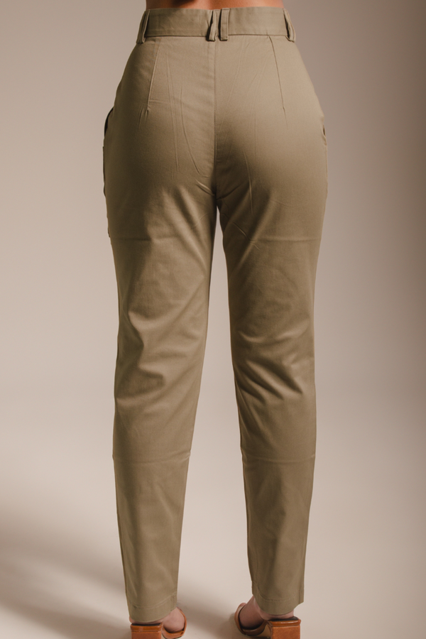 Calça Alfaiataria Cristal Oliva