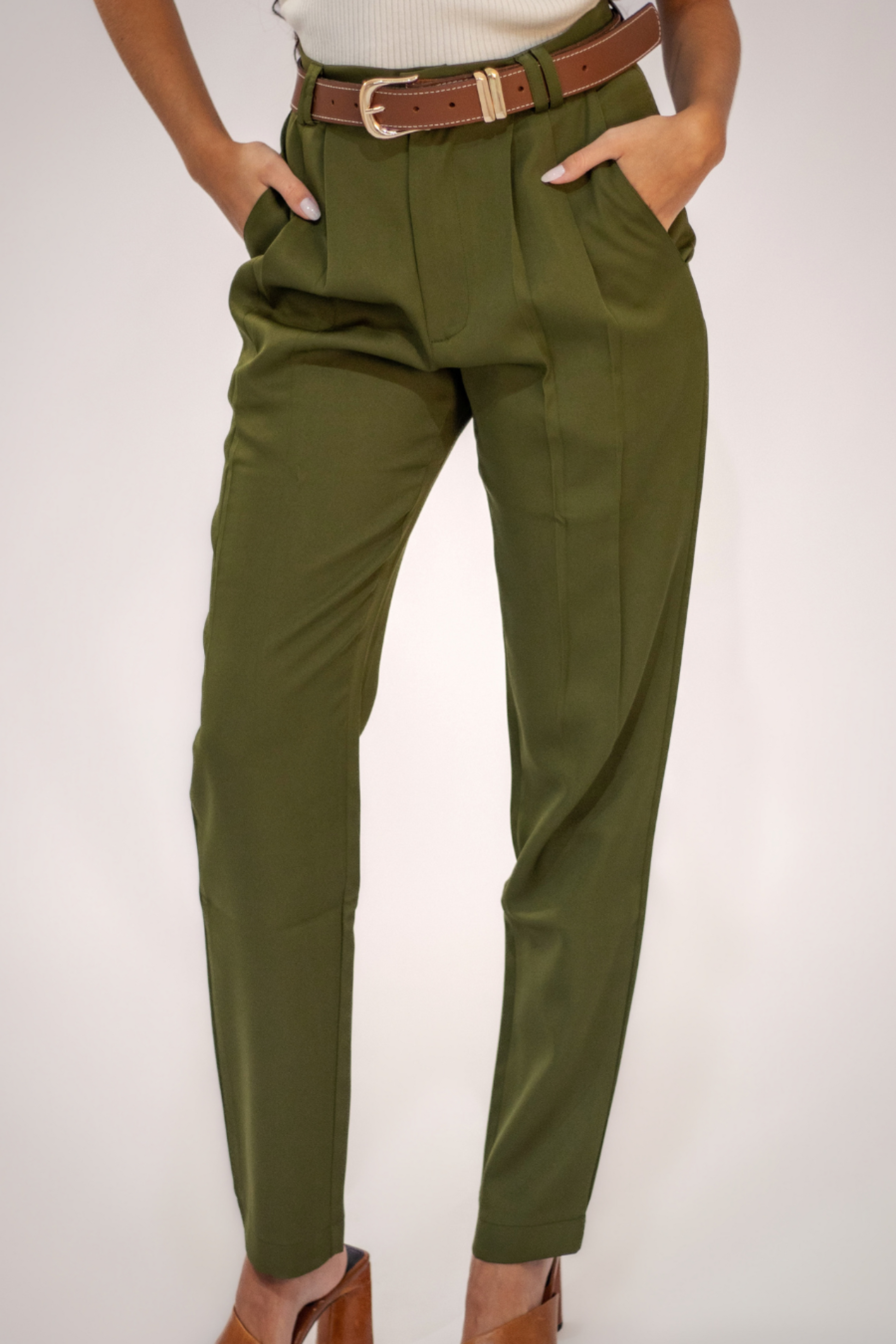 Calça Alfaiataria Slim Verde