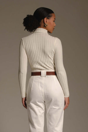 Blusa Canelada off-white