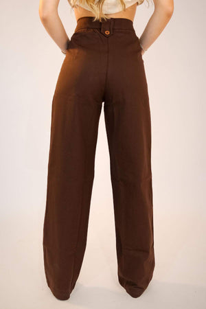 Calça Alfaiataria Vil Marrom