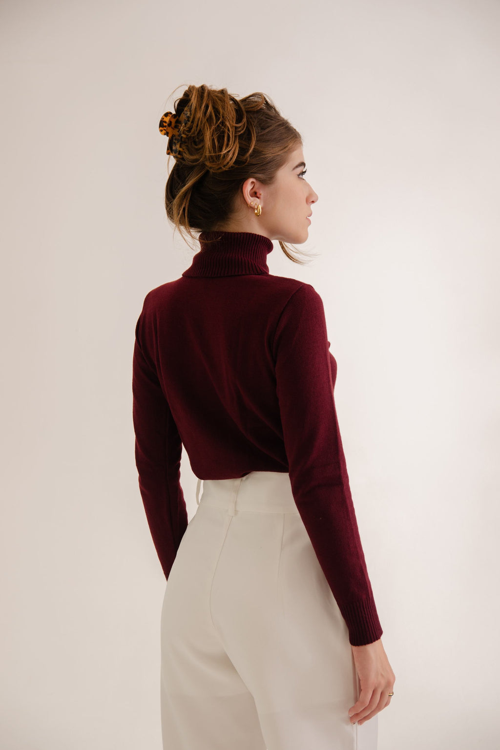 Blusa Gola Alta Marsala