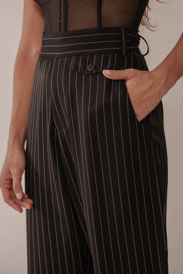 Calça Alfaiataria Roma Risca de Giz