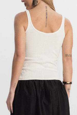 Regata Alça Fina Off White