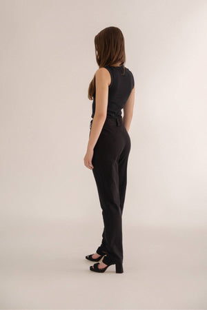Calça Alfaiataria Algodão Preta