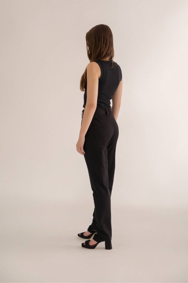 Calça Alfaiataria Algodão Preta