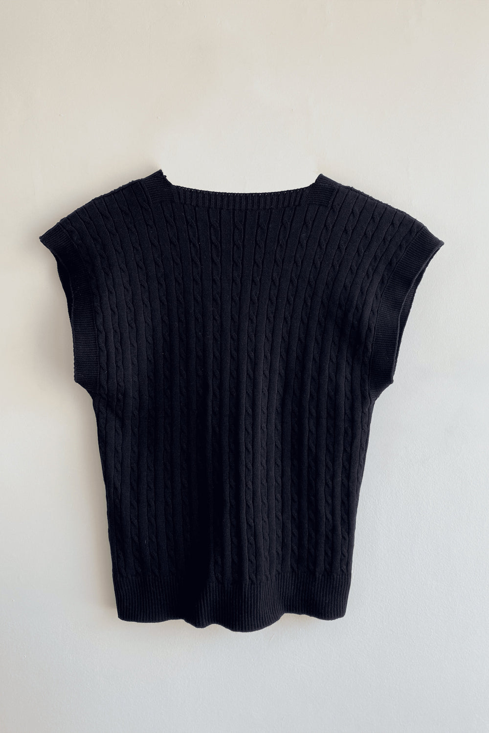 Colete tricô preto