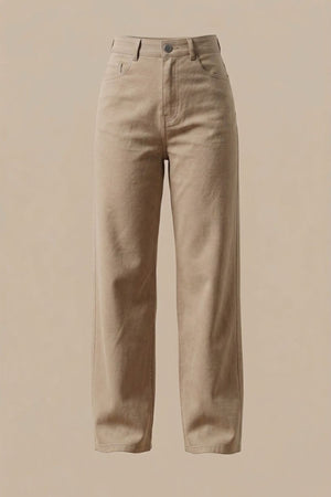 Calça Wide Leg Caqui