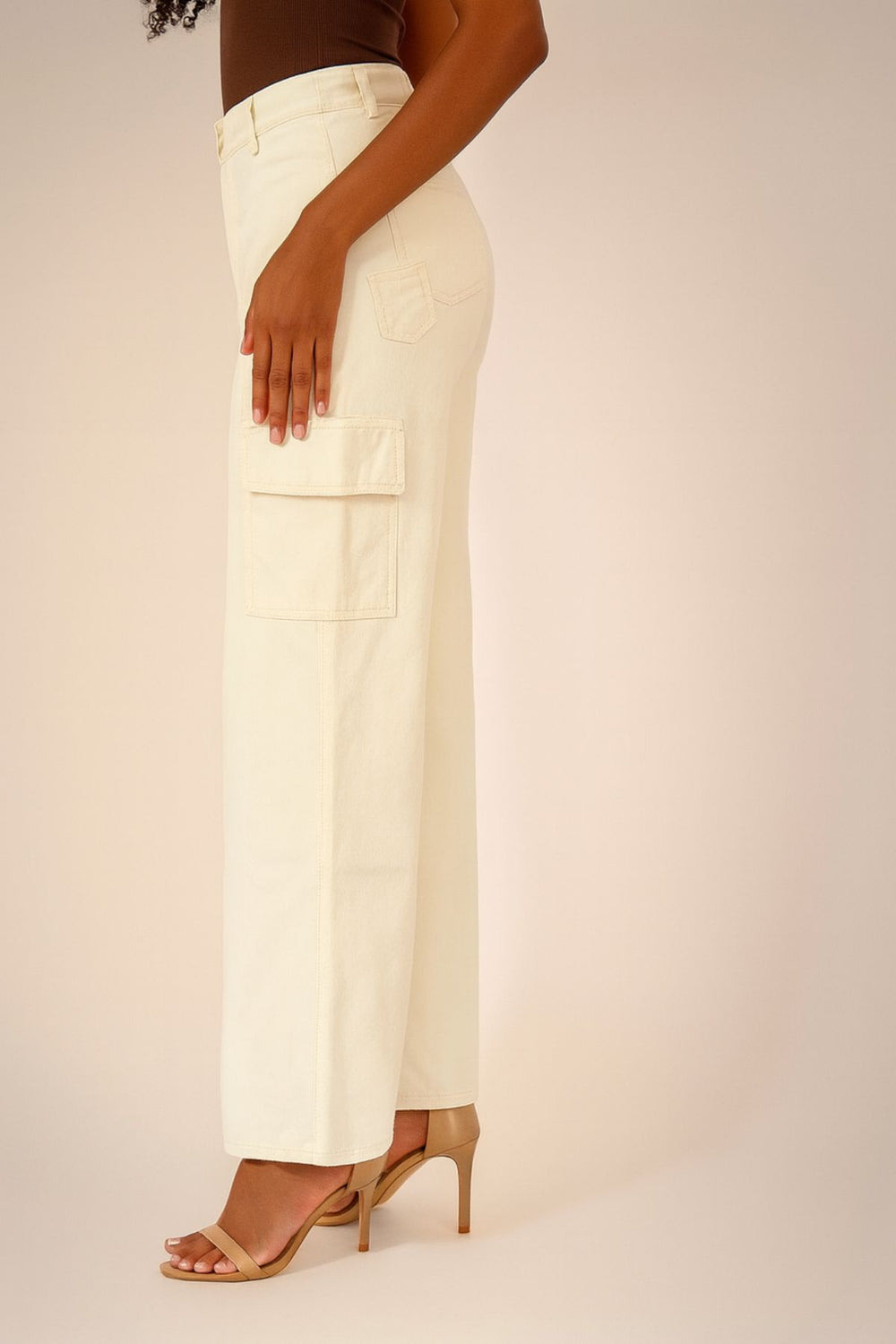 Calça Cargo Off white