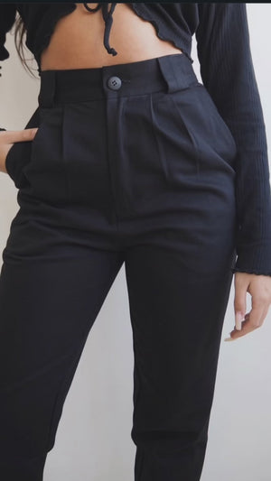 Calça Alfaiataria Algodão Preta